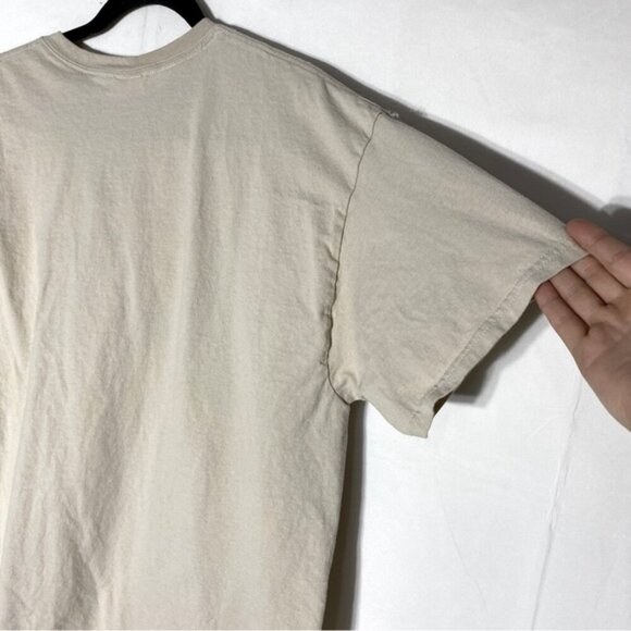 Vintage Gildan Beige Cotton Embroidered Fort Myers Florida T Shirt XL - Picture 9 of 14